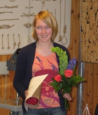 Cajsa Svensdotter mottar sitt hederspris